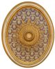 Brocade Oval Chandelier Ceiling Medallion 79 inches