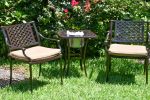 Savannah Outdoor Aluminum 3 Piece Bistro Set