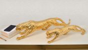 Standing Gilt Leopard 22 Inches Long