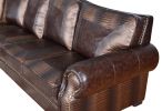 Botswana Brown Croc and Leather Large Sectional (KIT)