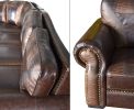 Botswana Brown Croc and Leather Large Sectional (KIT)