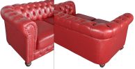 Classic Chesterfield Loveseat Red