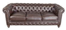 Classic Chesterfield Brown Sofa