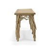 Farmhouse Teak Branch Console Table