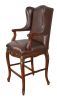 The Deluxe Leather Swivel Bar Stool