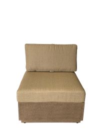 Modern Rustic Armless Single Seaters With Cushions