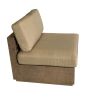 Modern Rustic Armless Single Seaters With Cushions