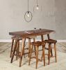 Suar Bar Table With 4 Stools Set of 5 (KIT)