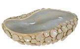 Silver Shimora Shell Centerpiece Bowl