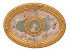 Cherubs Sky Oval Chandelier Ceiling Medallion 44in