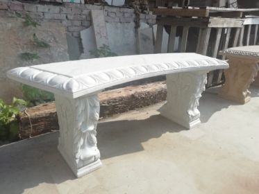 Hunan White Marble Bench
