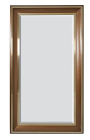 Sterling Mirror with Gold Metal Accent