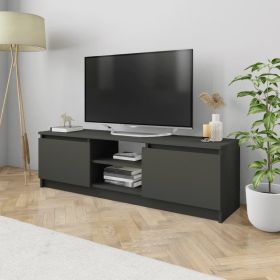 TV Cabinet Gray 47.2"x11.8"x14" Engineered Wood
