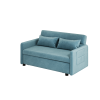 2120 Sofa Pull Out Bed Included Two Pillows 54" Velvet Sofa for Small Spaces Teal