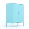 Metal Storage Locker Cabinet, Adjustable Shelves Free Standing Sideboard Steel Cabinets for Office,Home