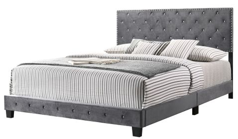 Glory Furniture Suffolk G1401-KB-UP King Bed , GRAY