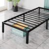 Heavy Duty Metal Bed Frame with Sturdy Steel Slat Support, TWIN