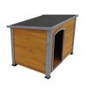 Dog House Outdoor & Indoor Heated Wooden Dog Kennel for Winter with Raised Feet Weatherproof for Large Dogs