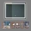 36x28 inch Bathroom Led Classy Vanity Mirror with High Lumen,Dimmable Touch,Wall Switch Control, Anti-Fog ,CRI 90 Adjustable 3000K-4500K-6000K ,IP54 W