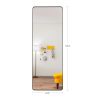 square rounded corners Full Length Mirror Floor Mirror Hanging Standing or Leaning, Bedroom Mirror Wall-Mounted Mirror Dressing Mirror with Black Alum