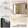 Bathroom Mirror Vanity Mirror for Wall,Aluminum Alloy Framed Wall Mirror Farmhouse,36"√ó24"