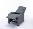 Push Recliner for the Elderly with Massage Therapy and Heat, Small Sofa Suitable for Living Room& Bed Room, Grey