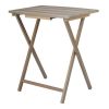 5pc XL Oversized Tray Table Set, Rustic Grey ( 4 tables + 1 Rack )