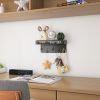 Key hook holder, mail manager and kitchen storage for wall decoration with 5 key hooks