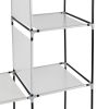 71" Portable Closet Wardrobe Clothes Rack Storage Organizer with Shelf Gray