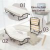 Made in Italy Rollaway Folding Bed with Memory Foam Mattress and Dust-Proof Bag