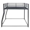 Metal Floor Bunk Bed, Full XL over Queen, Black (Expected to arrive at 11.10)