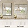 Bathroom Mirror Vanity Mirror for Wall,Aluminum Alloy Framed Wall Mirror Farmhouse,36"√ó24"