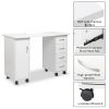 FCH Manicure Nail Table with Drawer White