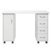 FCH Manicure Nail Table with Drawer White