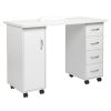 FCH Manicure Nail Table with Drawer White