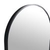 18 x 35 Inch Bathroom Mirror Black Aluminum Frame