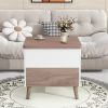 Modern Multi-functional Coffee Table Extendable with Storage & Lift Top in Walnut