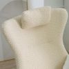 Rocking Chair - with rubber leg and cashmere fabric, suitable for living room and bedroom