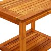 Coffee Table 19.7"x13.8"x17.7" Solid Acacia Wood