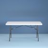 6 Foot Folding Table In White Speckle