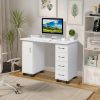 FCH Manicure Nail Table with Drawer White