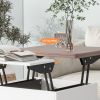 Modern Multi-functional Coffee Table Extendable with Storage & Lift Top in Walnut