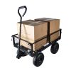 Wagon Cart Garden cart trucks make it easier to transport firewood TC1840BKG