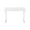 Glass tabletop standing desk White