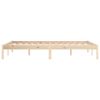 Bed Frame 76"x79.9" Solid Wood Pine King