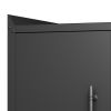 2 Door Tool Cabinets for Garage, Lockable Garage Storage Cabinet, Locking Metal Storage Cabinet with Wheels, Rolling Tool Chest, Assembly Required H34