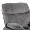 39.4" Wide Oversize Big Man Modern Velvet Power Lift Assist Recliner With Heating and Massage