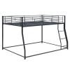 Metal Floor Bunk Bed, Full XL over Queen, Black (Expected to arrive at 11.10)