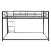 Metal Floor Bunk Bed, Full XL over Queen, Black (Expected to arrive at 11.10)