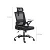 Ergonomic mesh executive office chair, computer chair with lumbar support and adjustable armrest, comfortable work desk and chair, suitable for confer